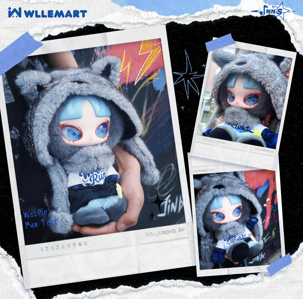 WLLEMART Inn's-Wolfie Run Fast Plush